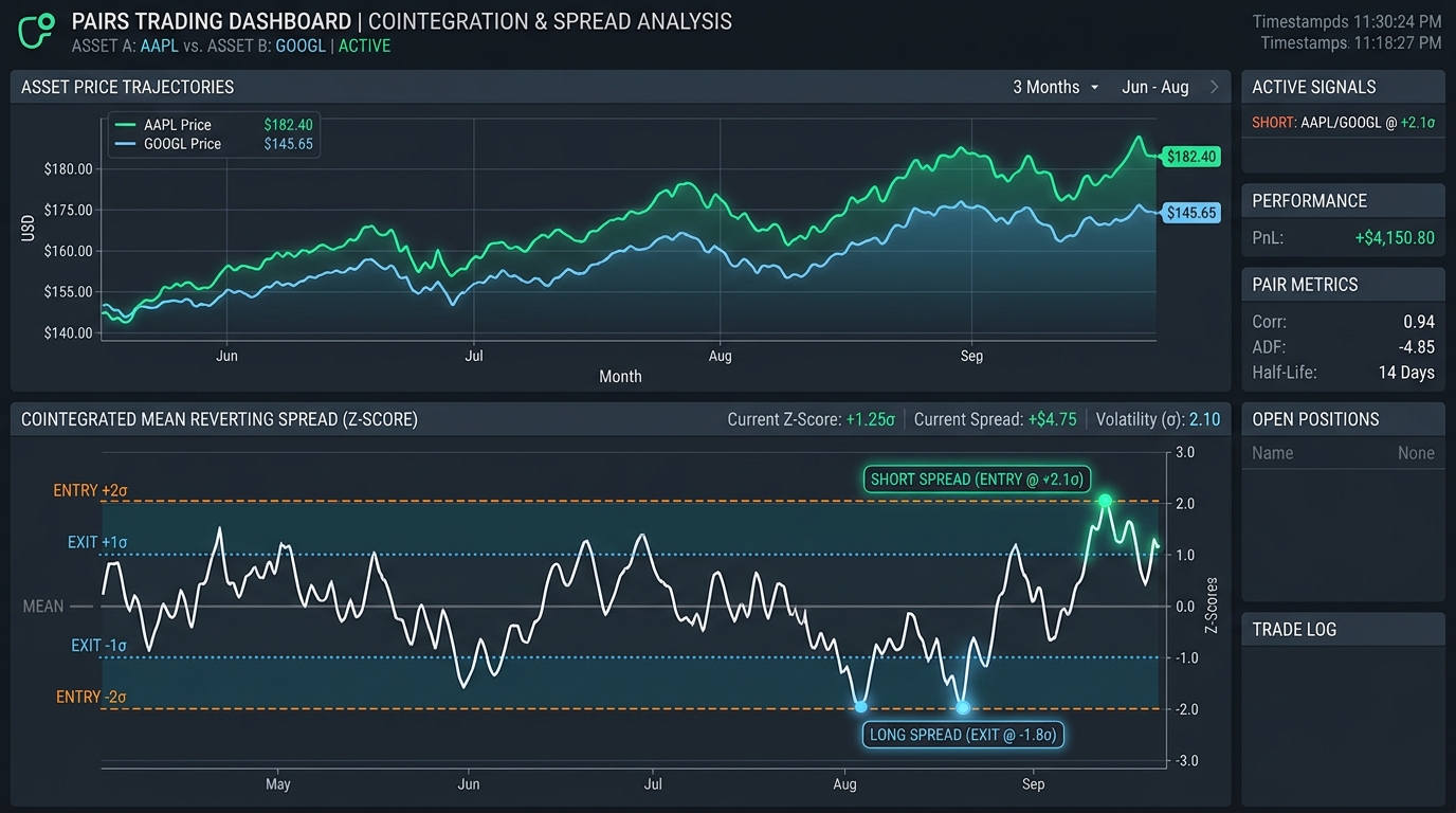 Statistical Arbitrage Pairs Trading with Cointegration Tests