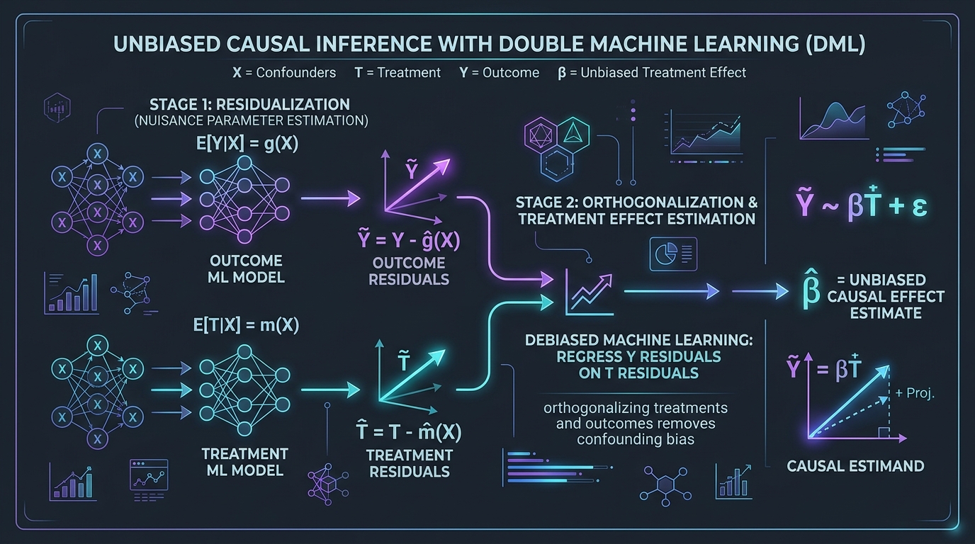 Causal Inference and Double Machine Learning in Production